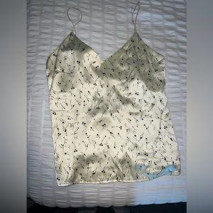 Something Navy satin top